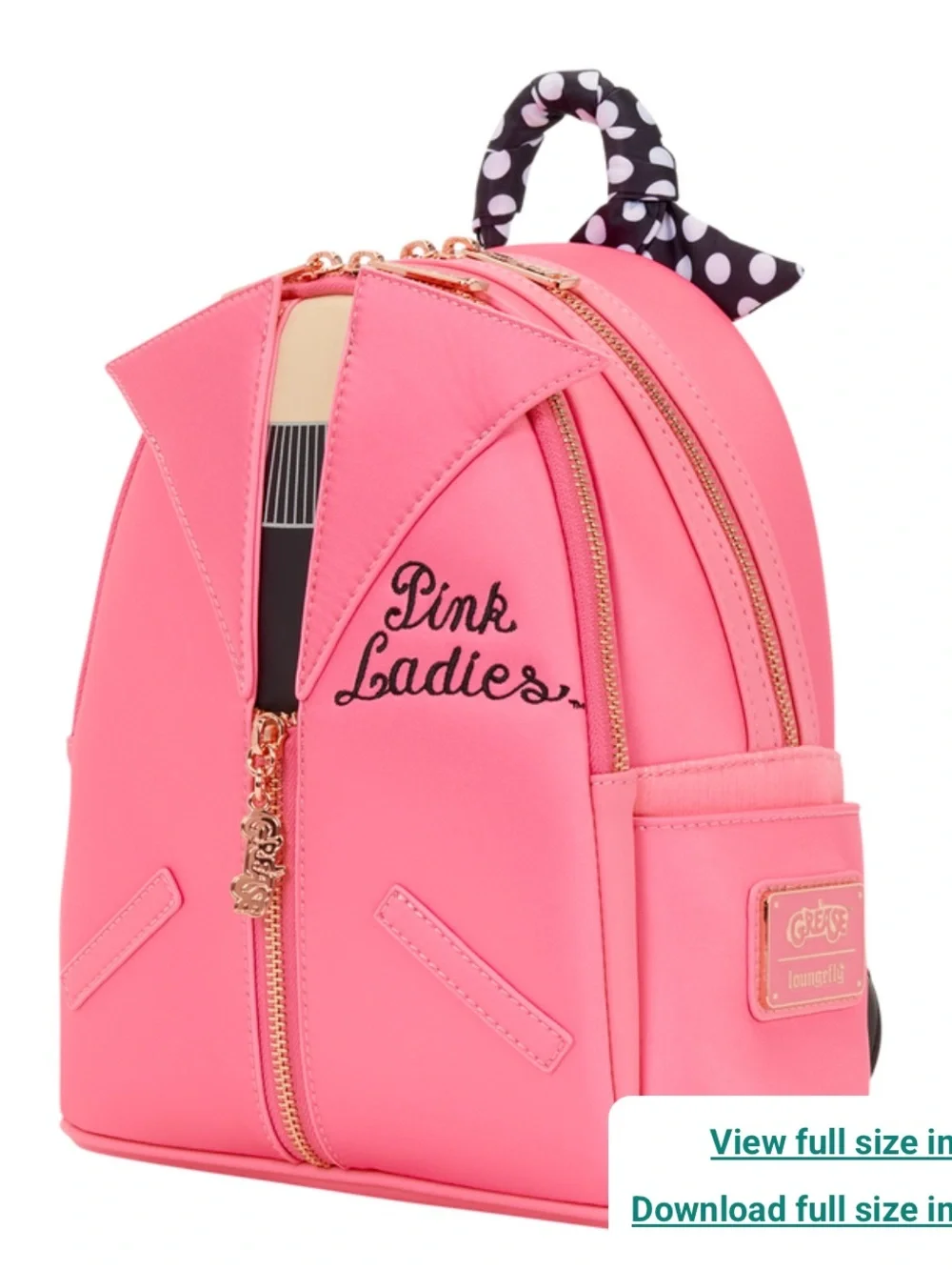 Loungefly Grease Exclusive Pink Ladies Cosplay Mini Backpack